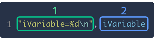 printf with multiple parameters