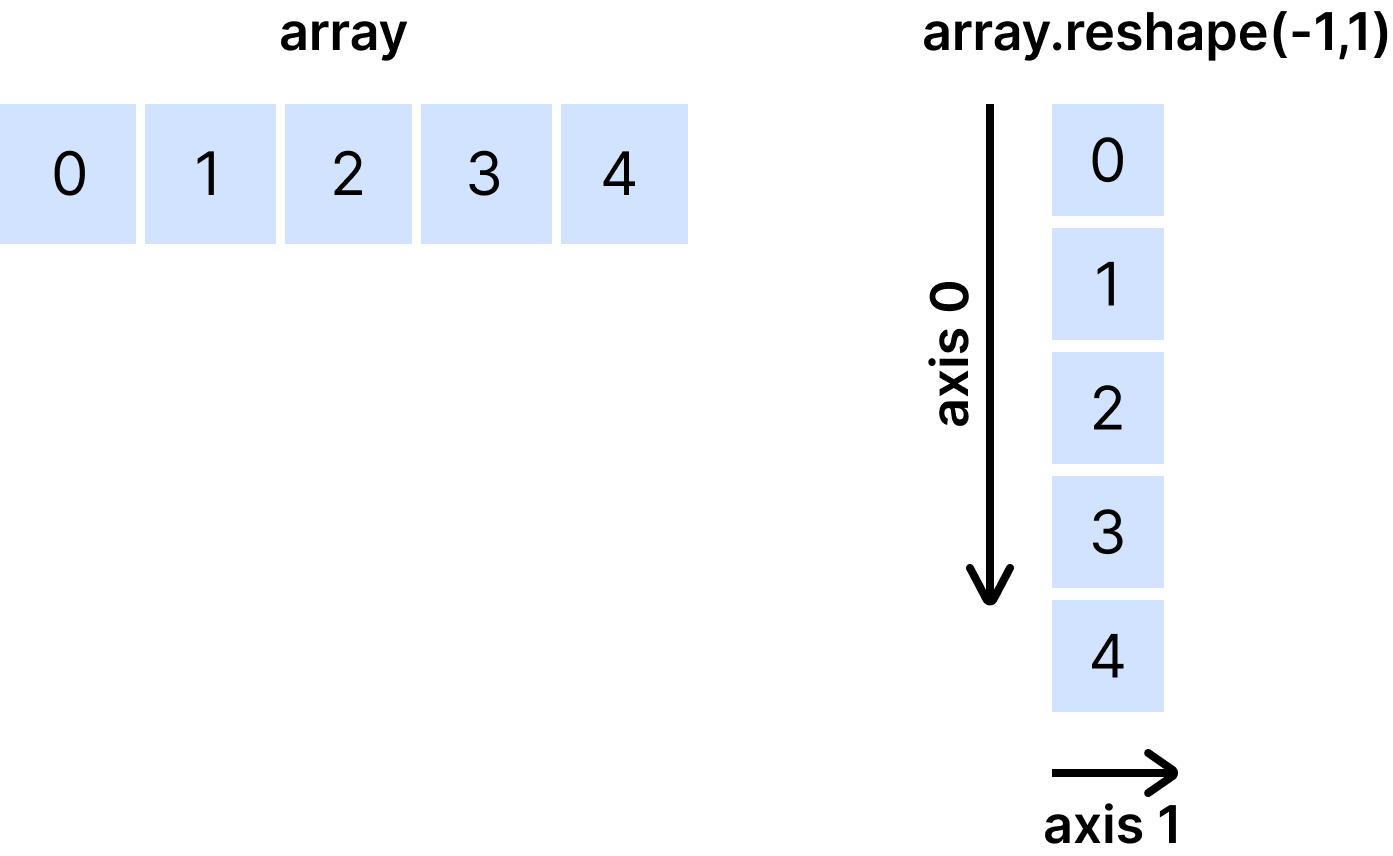 Reshaping with (-1, 1)