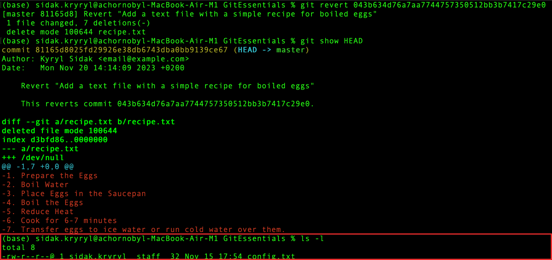Listar filer och kataloger