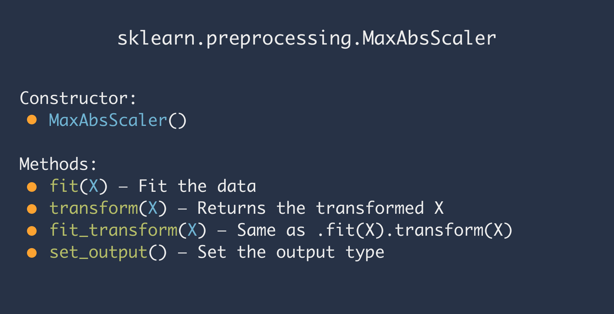 MaxAbsScaler